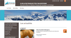 Desktop Screenshot of etoile-balgentienne.ffcam.fr