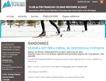 Tablet Screenshot of club-alpin-colmar.ffcam.fr