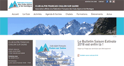 Desktop Screenshot of chalon-sur-saone.ffcam.fr