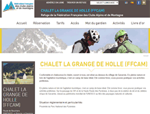 Tablet Screenshot of chaletlagrangedeholle.ffcam.fr