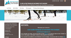 Desktop Screenshot of bayonne.ffcam.fr