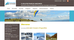 Desktop Screenshot of cafangouleme.ffcam.fr