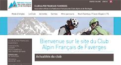 Desktop Screenshot of caf-faverges.ffcam.fr