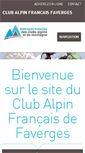 Mobile Screenshot of caf-faverges.ffcam.fr