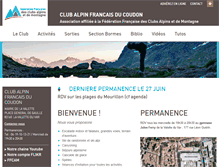 Tablet Screenshot of clubalpin-coudon.ffcam.fr