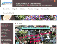 Tablet Screenshot of caf-aix-en-provence.ffcam.fr