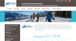 Desktop Screenshot of clubalpinbordeaux.ffcam.fr