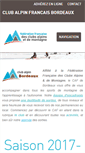 Mobile Screenshot of clubalpinbordeaux.ffcam.fr