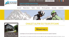 Desktop Screenshot of chaletdutour.ffcam.fr