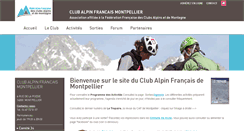 Desktop Screenshot of cafmontpellier.ffcam.fr