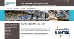Desktop Screenshot of clubalpin.nantes.ffcam.fr