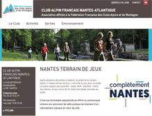 Tablet Screenshot of clubalpin.nantes.ffcam.fr