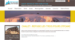 Desktop Screenshot of chaletrefuge3fours.ffcam.fr