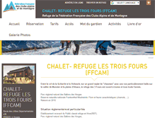 Tablet Screenshot of chaletrefuge3fours.ffcam.fr
