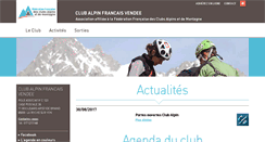 Desktop Screenshot of cafvendee.ffcam.fr