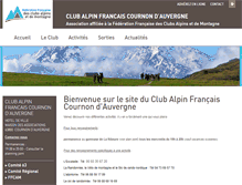 Tablet Screenshot of clubalpincournon.ffcam.fr