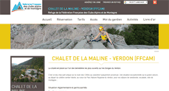 Desktop Screenshot of chaletlamaline.ffcam.fr