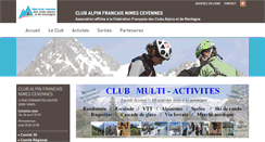 Desktop Screenshot of nimes.ffcam.fr